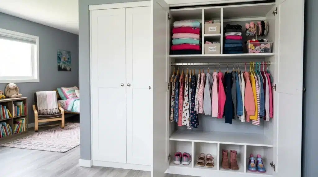 Custom reach-in closet for Barrie homeowner