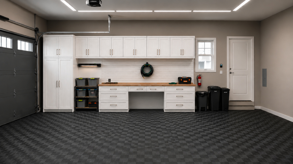 Organized residential garage